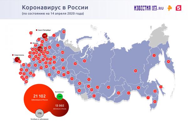Число инфицированных коронавирусом в России за сутки выросло на 2774 человека